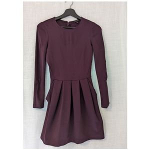 Wilfred Aritzia Burgundy/Wine color. Tartine Fit & Flare Dress Size 0